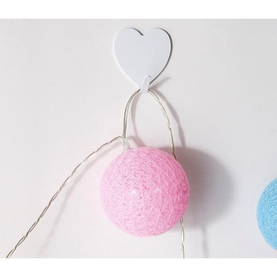 Móc Dính Tường Hình Trái Tim Nhiều Màu, Móc Treo Đồ, Màu Sắc Dễ Thương, Móc Dán Tường Treo Trang Trí Trong Nhà. TakyHome 2117