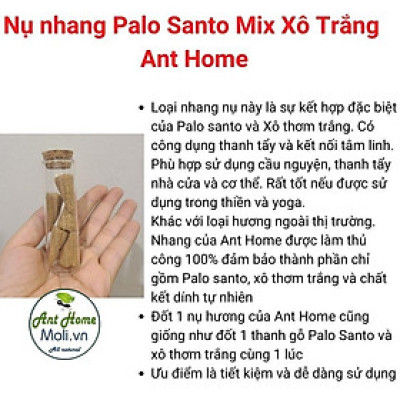 Nụ nhang Palo santo Mix Xô Trắng thanh tẩy nhà cửa