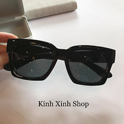 Kính râm Dreamer Mắt Vuông Gọng Đen Nhựa Dày Thời Trang