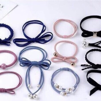 Hộp 12 dây cột tóc dễ thương- Bộ dây buộc tóc nhiều chi tiết