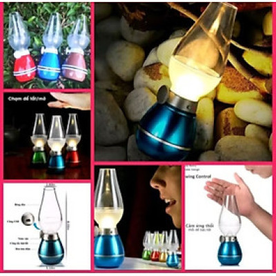 1 ĐÈN LED DẦU ĐIỆN CẢM BIẾN TRANG TRÍ KIỂU CỔ CỰC KỲ ĐẸP CHO MỌI NGƯỜI