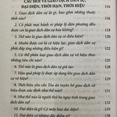 Câu hỏi thường gặp trong lĩnh vực dân sự