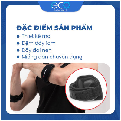 Băng quấn bảo vệ khuỷu tay GoodFit GF403E hỗ trợ tập Gym,Yoga băng khuỷu tay, bó khuỷu tay (1 chiếc)