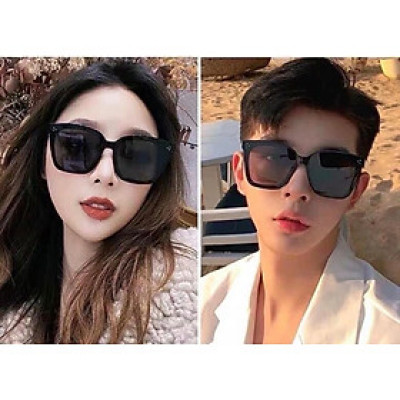 Kính râm Mắt Vuông Gọng Nhựa Bản Dày + Tặng Hộp đựng, khăn lau