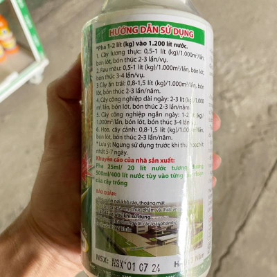 Phân bón lá Magie Kẽm Áo giáp kẽm (chai 500ml) - siêu xanh lá - dày lá - Quang hợp mạnh - tăng đậu trái - trái xanh - gai cứng - mang màu xanh đến cho cây trồng