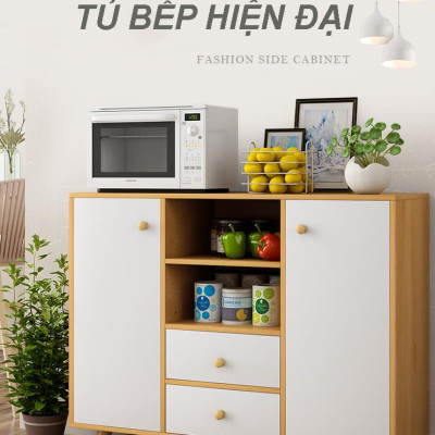 Kệ tủ đựng lò vi sóng đồ nhà bếp đa năng để loại mã KB07 gỗ MDF lõi xanh chống ẩm chống nước cao cấp SX tại Việt Nam