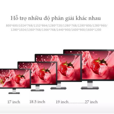 Ugreen UG11646VG101TK 2M màu Đen Cáp tín hiệu 2 đầu VGA - HÀNG CHÍNH HÃNG