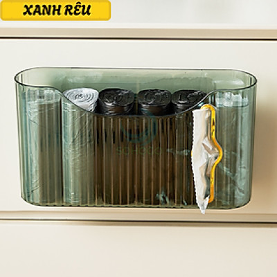 Hộp đựng túi nilon treo tường tiện lợi  -Hộp rút túi rác thông minh - Hộp đựng cuộn túi rác nhiều ngăn     - Hộp nhả túi nilon dạng cuộn - Giá treo túi rác mini tiện dụng