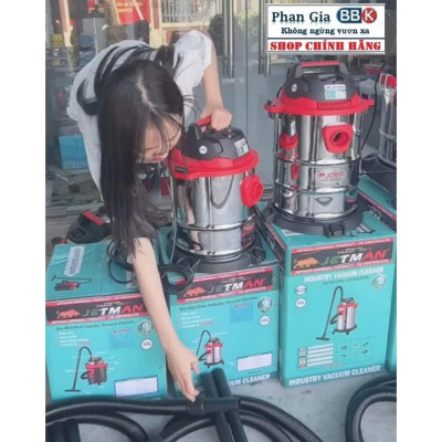 Máy Hút Bụi JETMAN 15L 1600W 3 Chức Năng: Hút khô, Hút ướt, Thổi bụi, 100% Dây đồng (Bảo hành 12 tháng)
