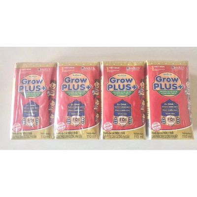 Thùng 48 Hộp x 110ml Sữa Bột Pha Sẵn GrowPLUS+ Đỏ 110ml Suy Dinh Dưỡng - Hàng Chính Hãng