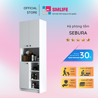 Tủ phòng tắm gỗ hiện đại SMLIFE Sebura