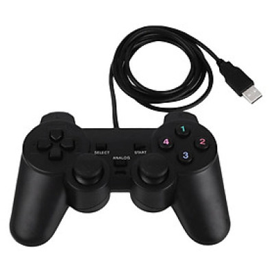 Tay cầm chơi game cao cấp cực nhạy kiểu dáng Playstation giá rẻ gắn cổng USB trên PC - miếng lót chuột