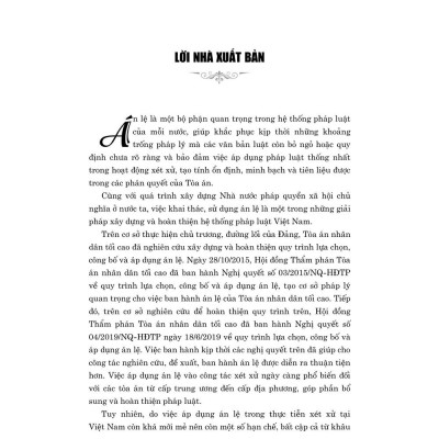 Án lệ Việt Nam - bản in 2025