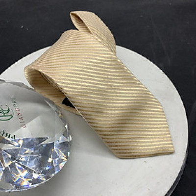 cà vạt nam bản 8cm Giangpkc calavat kem nhạt