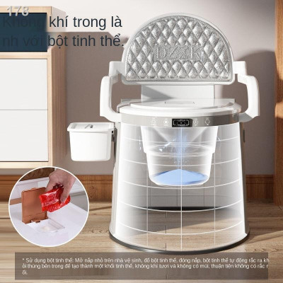 Bồn cầu di động có tay vịn cho người già bà bầu, toilet di động thông minh có đệm, Bô vệ sinh cho người già tại giường HÀNG CHÍNH HÃNG (màu ngẫu nhiên)