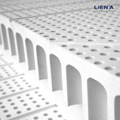 Đệm Cao Su Liên Á Ladome Grey Cao 10cm- Giường Đôi - Cao Su Thiên Nhiên 100%