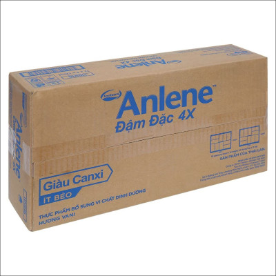 Thùng 48 Hộp Sữa Anlene Đậm Đặc 4X Ít Béo Hương Vani (12 x 4 x 125 ml)