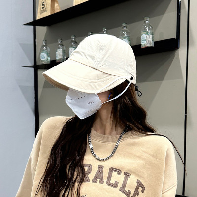 Mũ chống nắng nửa đầu  , mũ đi biển , du lịch có nút  đeo khẩu trang phong cách thời trang Hàn Quốc