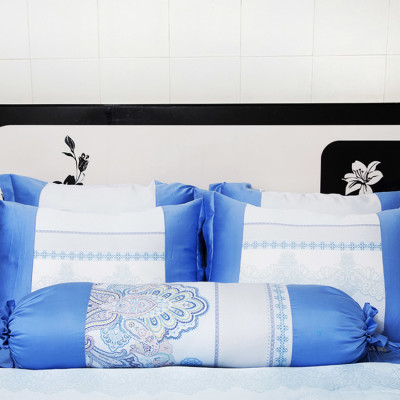 Bộ Drap & Chăn Chần Lụa Tencel Bee House F002 - Xanh Dương