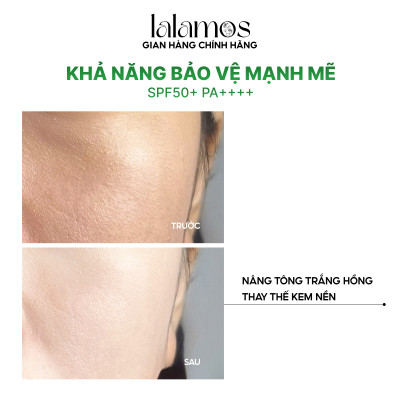 Kem Chống Nắng Lalamos Nhụy Kim Ngân Hoa Nâng Tone SPF 50+ PA++++ 50ml