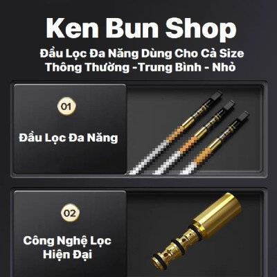 Tẩu Lọc Thuốc Adous Đa Năng Dùng Cho Tất Cả Size Nhỏ và Trung Bình và Thông Thường Công Nghệ Nhật Bản