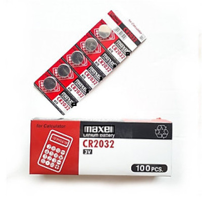 Pin CMOS Maxxell CR2032 Lithium 3V ( 1 vỉ 5 viên) giá rẻ- máy tính, khóa xe máy Smarttkey Đèn,cảm biến áp suất lốp - Miếng lót chuột