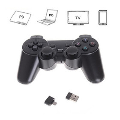 Tay Cầm Chơi Game Không Dây 2.4ghz Cho PS3 - máy ví tính - PC - Smart tivi - Androidd Box - miếng lót chuột