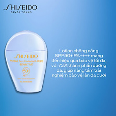 Sữa chống nắng cho da nhạy cảm Shiseido GSC Perfect Sun Protector Lotion Sensitive SPF50+ 50ml