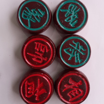 Quân cờ tướng gỗ nhãn đục 1 mặt 3,5cm