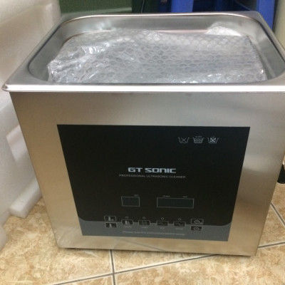 Máy rửa dùng sóng siêu âm hiệu GT sonic dung tích 9 lít, công suất 200W, tần số 40KHZ, dùng làm sạch bề mặt vật liệu -Hàng chính Hãng