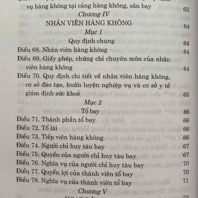 Luật Hàng Không Dân Dụng Việt Nam ( Hiện Hành) ( Sửa Đổi, Bổ Sung Năm 2013, 2014, 2023 )