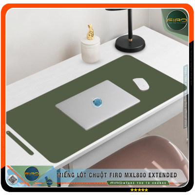 Lót Chuột FIRO - Pad Chuột FIRO - Miếng Lót Chuột Cỡ Lớn MXL800 EXTENDED 80cmx40cm - Chất Liệu Da PU Cao Cấp - Tấm Lót Chuột Và Bàn Phím Chơi Game - Tấm Trải Bàn Làm Việc - Thiết Kế 2 Mặt Tiện Lợi - Hàng Chính Hãng FIRO
