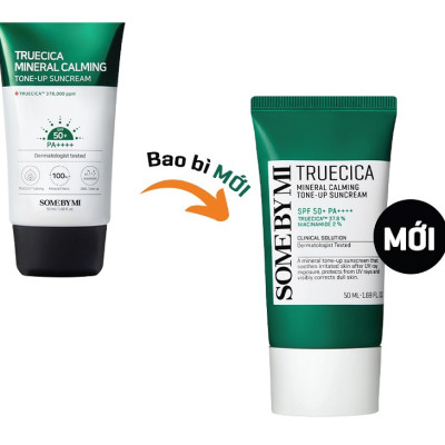 Kem Chống Nắng Some By Mi Truecica Mineral Calming Tone-up Suncream SPF50+ PA++++ 50ml