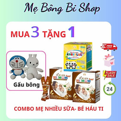 COMBO 2 HỘP LỢI SỮA 1 SIRO CHO MẸ [Tặng gấu bông]