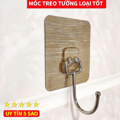 Móc Dán Tường Cao Cấp , Móc Dính Tường Treo Đồ Nặng Siêu Dính Inox 304 - Treo Thớt, Nồi Niêu Xong Chảo, Treo Đồ Đa Năng