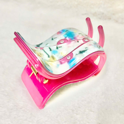 Kẹp tóc càng cua 2 lớp đính hột xoàn xịn - Kẹp tóc thời trang Hàn Quốc cao cấp