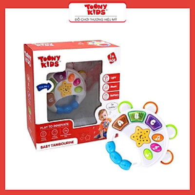 Đồ Chơi Tay Cầm Âm Nhạc 1 TOONYKIDS - Đồ Chơi Thông Minh Cho Bé - Baby Tambourine TN152 [Tặng Kèm Sticker]