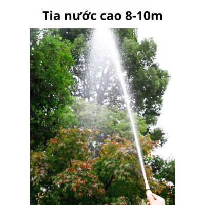 Vòi Tưới Cây, Vòi Xịt Rửa Xe Đa Năng Tăng Áp Lực Nước Cực Mạnh 10m, Lắp Vòi Nước Thông Thường (Đầu Vòi Đồng) - HÀNG CHÍNH HÃNG MINIIN