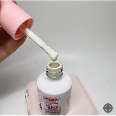 Sơn Gel Trắng Sữa BOBO Milk White Cao Cấp 15ml, Làm Nail Bóng Mướt, Màu Chuẩn, Lông Cọ Sợi Tơ Cao Cấp Nail Phương Miu Nữ