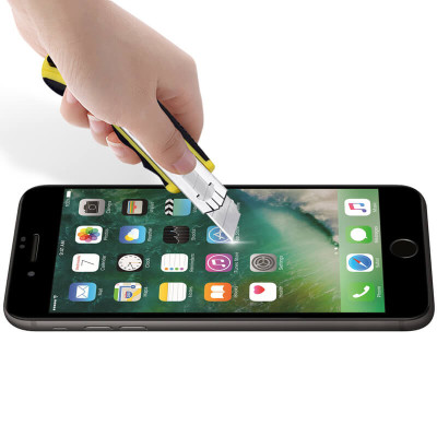 Miếng dán kính  cường lực 3D full màn hình cho iPhone 7 Plus / 8 Plus hiệu Nillkin XD CP + Max (Mỏng 0.3mm, Kính ACC Japan, Chống Lóa, Hạn Chế Vân Tay) - Hàng chính hãng