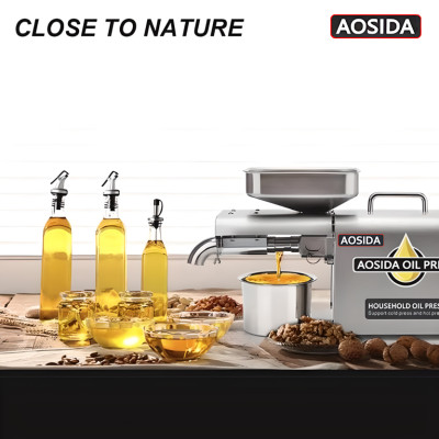 Máy ép dầu thực vật nóng và lạnh dùng trong gia đình thương hiệu cao cấp AOSIDA 888A - Hàng Chính Hãng