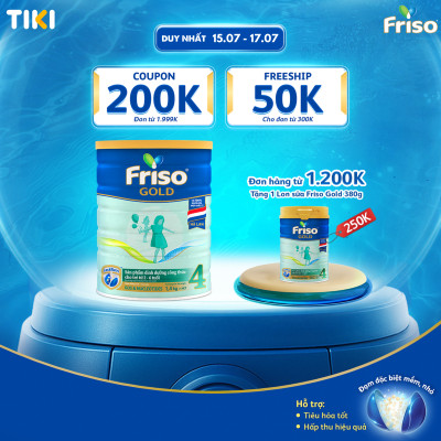 Sữa Bột Friso Gold 4 1400g (Dành Cho Trẻ Từ 2 - 6 Tuổi)