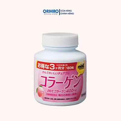 Viên nhai bổ sung Collagen Orihiro Most Chewable 180 viên