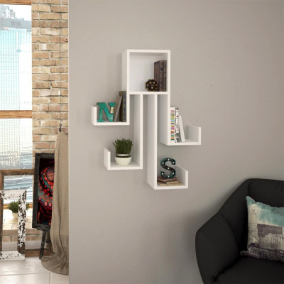 Kệ gỗ trưng bày kiểu dáng nhỏ gọn SMLIFE Wyomia