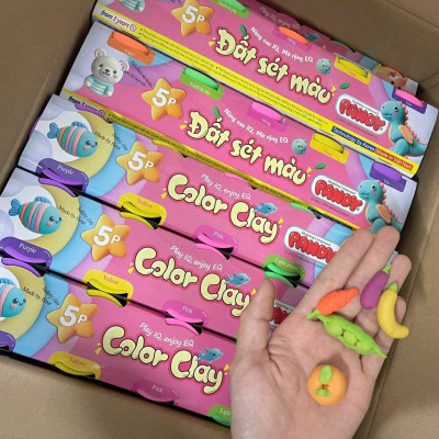 Bộ đồ chơi bột nặn màu sắc Pandy loại 5 màu thương hiệu Hàn Quốc
