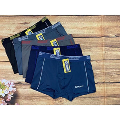 Combo 5 Quần Lót Đùi Nam Thun Lạnh Lưng Nhỏ Menlive ML3 – Mát Lạnh, Co Giãn 4 Chiều