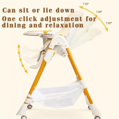 Ghế ăn dặm New Beginning – Điều chỉnh độ cao, gấp gọn, khay tháo rời