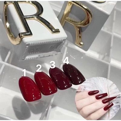 Sơn Gel CR Màu Nâu Socola Cafe Sữa, Đỏ Thuần, Đỏ Mận, Thạch Đỏ Rượu Vang, Trắng Gạo, Mắt Mèo Nâu Cao Cấp Chai Lẻ 15ml Làm Nail Nữ Women