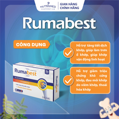 Viên uống Rumabest hỗ trợ vấn đề về viêm khớp, khô khớp và thoái hóa khớp (30 viên) - Nutramed