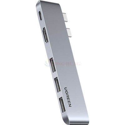 Cổng chuyển đổi Ugreen 5-in-1 Multifunction Adapter USB-C Hub CM251 60559 - Hàng chính hãng